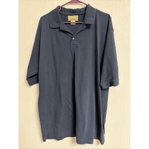 Timberline Colorado Performance Polo Shirt Blue XL 100% Cotton